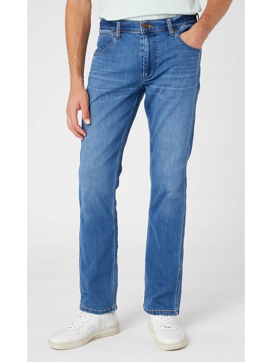 Wrangler Wrangler Jeansy Greensboro Niebieski Regular Fit