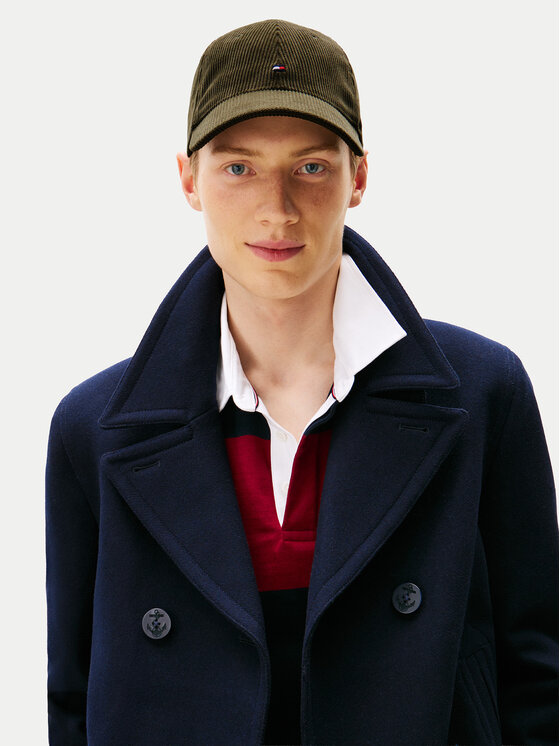 Tommy Hilfiger Tommy Hilfiger Шапка с козирка Th Flag 6 Panel Cord Cap AM0AM13583 Зелен