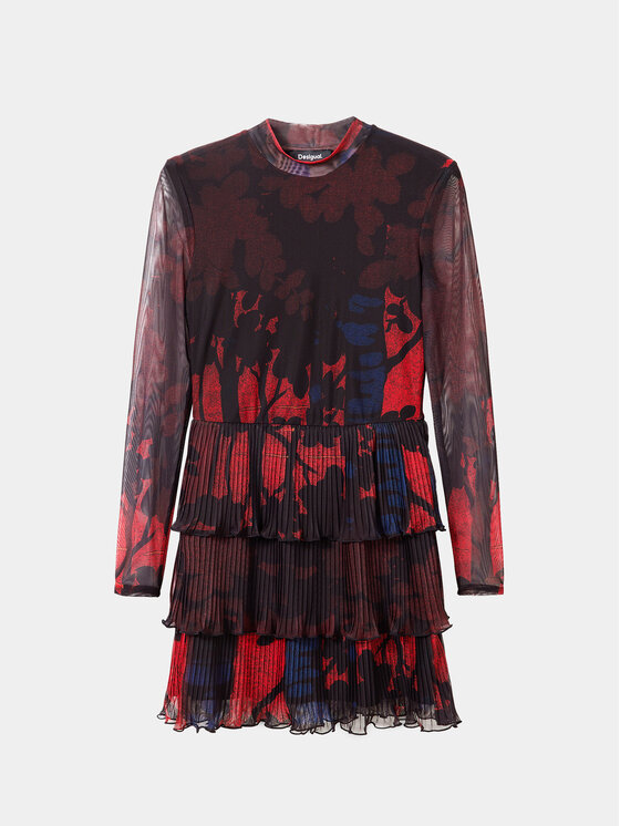 Desigual Desigual Φόρεμα καθημερινό 23WWVK78 Κόκκινο Regular Fit