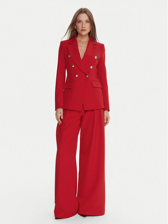 Maryley Maryley Παντελόνι υφασμάτινο 25IB579/43MA Κόκκινο Regular Fit