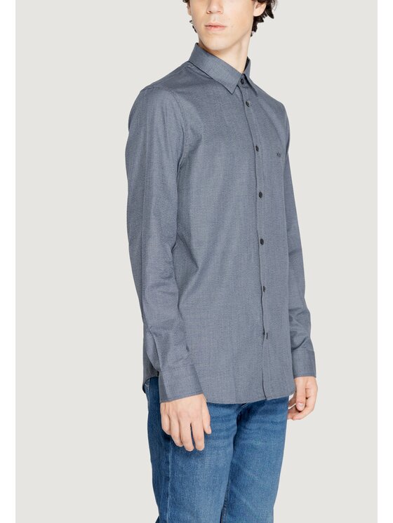 Armani Exchange Armani Exchange Koszula 6DZC30 ZN5UZ Niebieski To Fit
