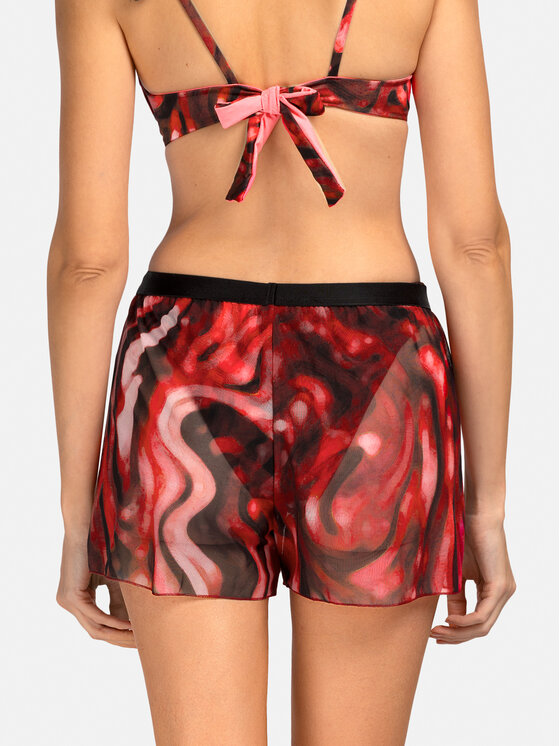 Miss Lou Miss Lou Shorts da mare O-SI1-BRD Bordeaux