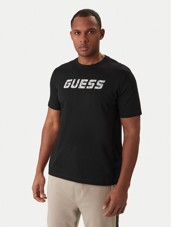 Guess Guess Póló Z6RI15 I3Z14 Fekete Regular Fit