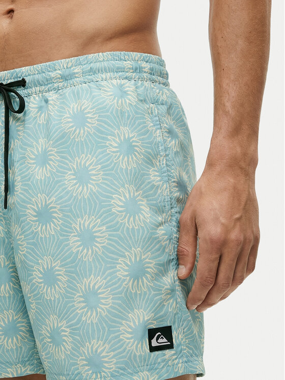 Quiksilver Quiksilver Szorty kąpielowe Everyday Printed Volley 15 EQYJV04219 Turkusowy Regular Fit