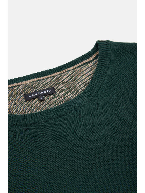 Lancerto Lancerto Sweter Morey SW073223000021 Zielony Regular Fit