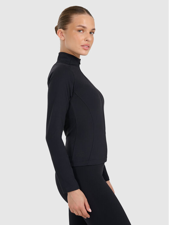 4F 4F Bluza MULTI ACTIVE Czarny Slim Fit
