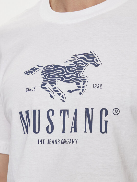 Mustang Mustang T-shirt Austin 1015069 Bianco Regular Fit