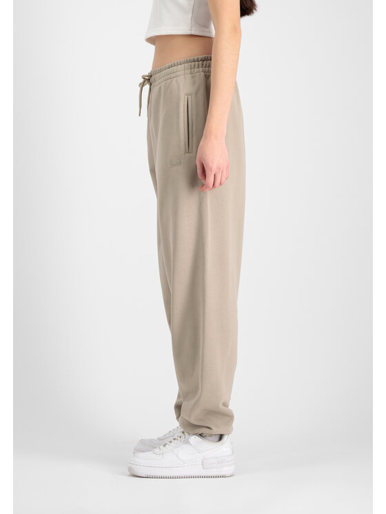Alpha Industries Alpha Industries Joggery Alpha Essentials Rubber Logo Jogger Women Żółty Relaxed Fit