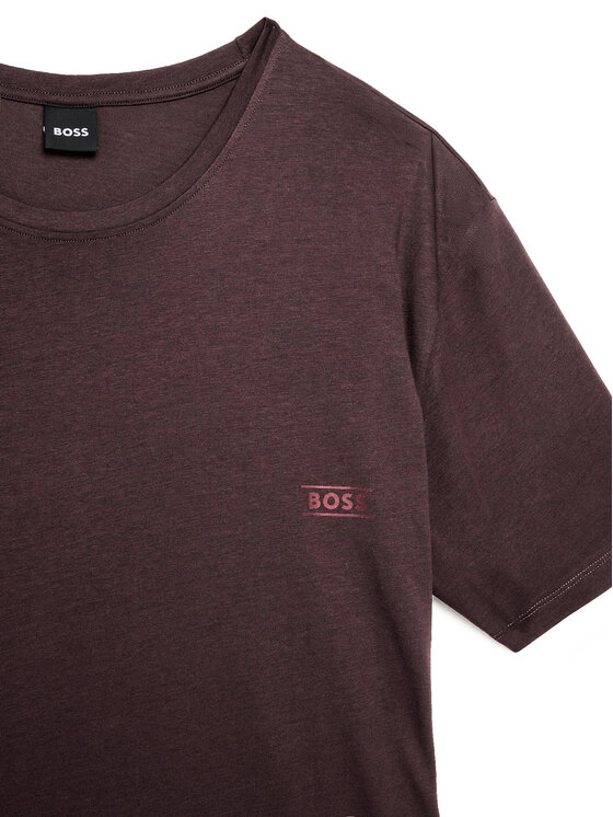 BOSS BOSS T-Shirt 50565324 Brązowy ciemny Regular Fit