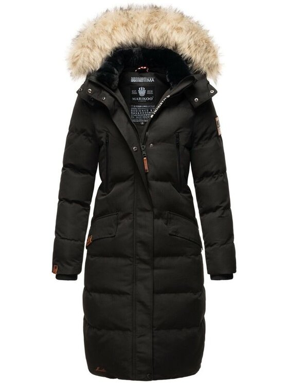 Marikoo Marikoo Kurtka zimowa Schneesternchen Czarny Casual Fit