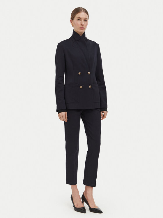 Liu Jo Liu Jo Spodnie materiałowe WF6333 J3976 Granatowy Slim Fit