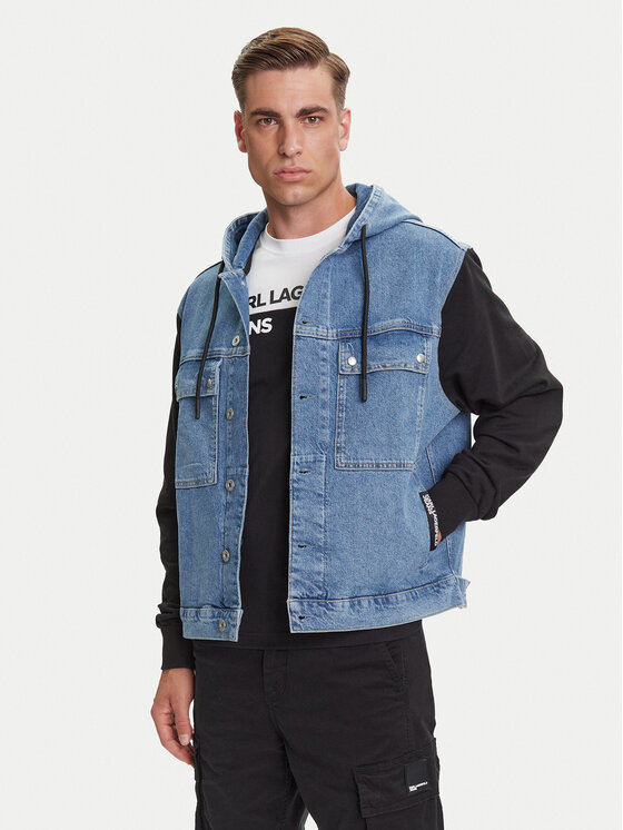 Karl Lagerfeld Jeans Karl Lagerfeld Jeans Geacă de blugi A3M14007 Albastru Regular Fit