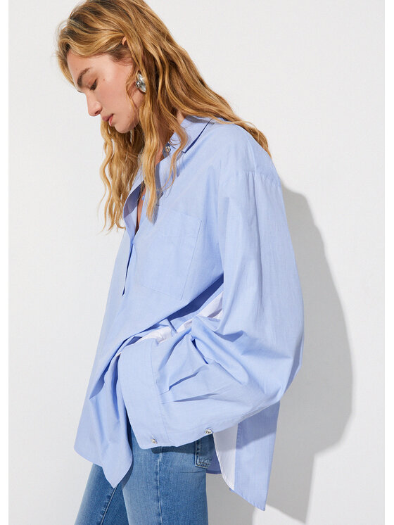 Liu Jo Liu Jo Camicia CA6331T520AP9653 Blu Loose Fit