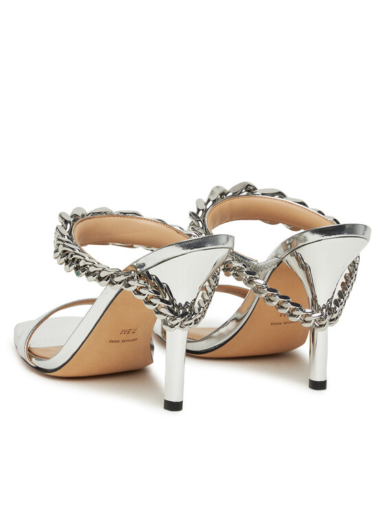 MICHAEL Michael Kors MICHAEL Michael Kors Klapki Bianca 40S5BCHS1M Srebrny
