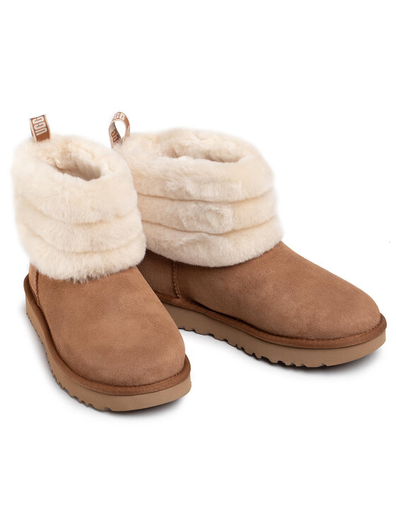 ugg fluff mini quilted chestnut