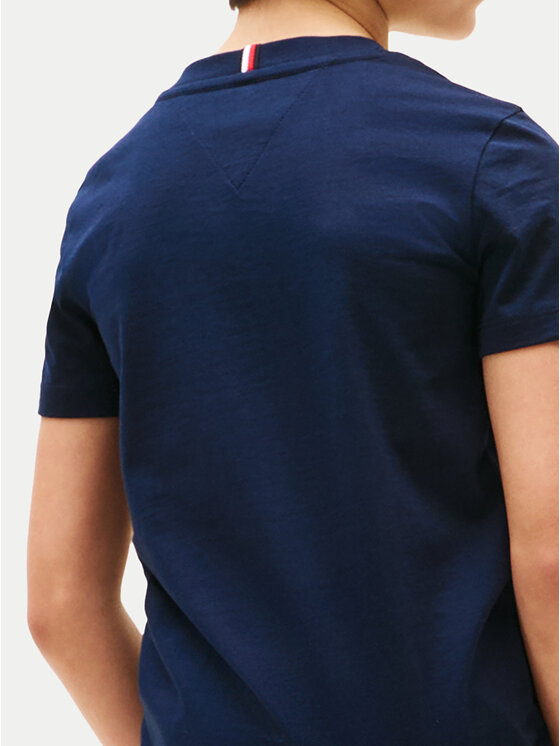 Tommy Hilfiger Tommy Hilfiger Póló Script Flag KB0KB09725 Sötétkék Regular Fit