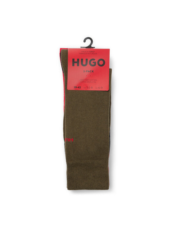 HUGO Hugo Skarpety Wysokie Męskie 50493253 Kolorowy