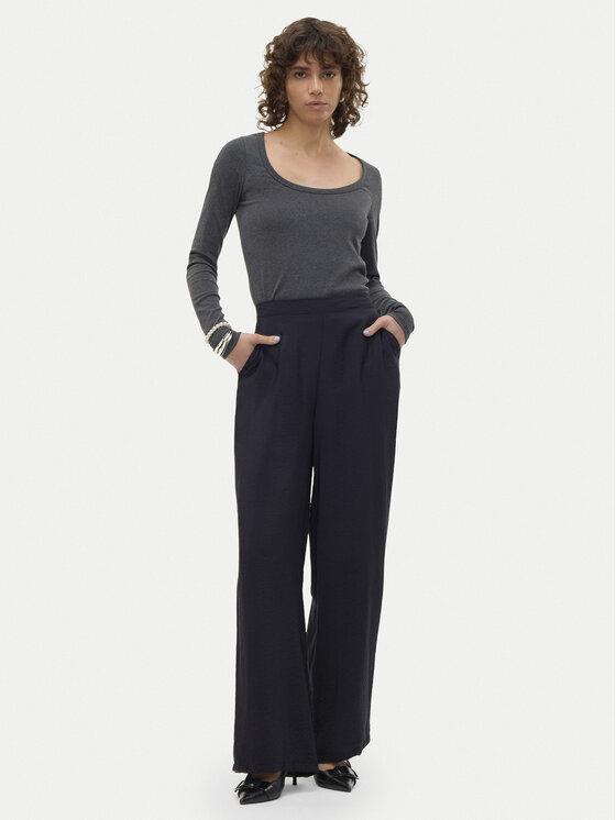 Vero Moda Vero Moda Παντελόνι υφασμάτινο Josie 10303759 Μαύρο Wide Leg