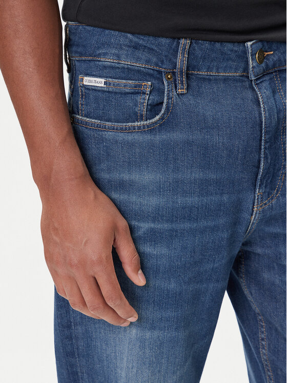 Guess Jeans Guess Jeans Jeansy M5BA90 D002C Modrá Tapered Fit