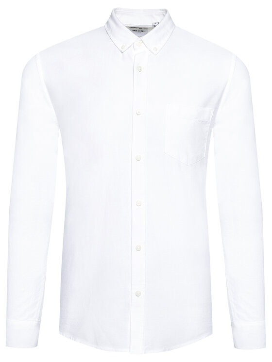 Only & Sons Only & Sons Marškiniai Alvaro 22006479 Balta Slim Fit