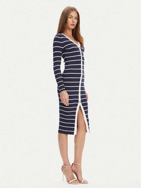 Guess Guess Strickkleid W5YK98 Z2YK2 Dunkelblau Slim Fit