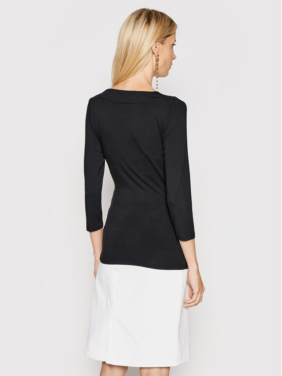 LAUREN RALPH LAUREN Lauren Ralph Lauren Bluse 200824366001 Schwarz Slim Fit