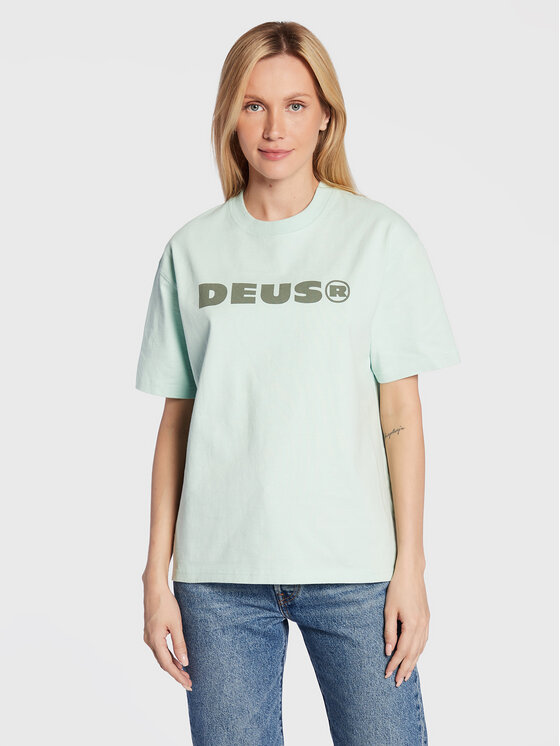 Deus Ex Machina Deus Ex Machina T-Shirt Power DLF221542B Zielony Oversize