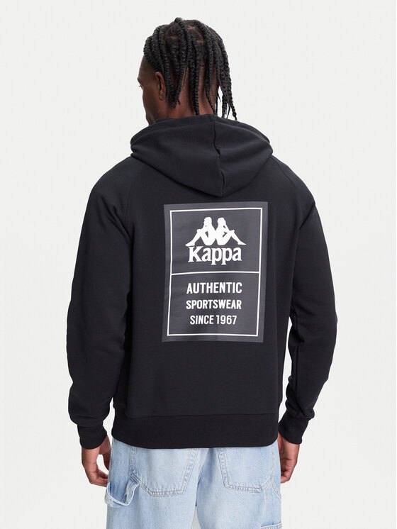 Kappa Kappa Bluza Authentic 321W7GW Czarny Regular Fit