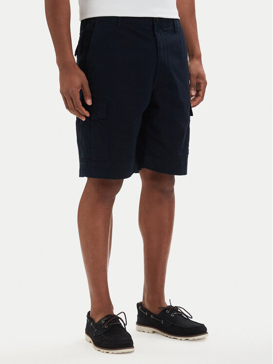 Tommy Hilfiger Tommy Hilfiger Kratke hlače Twill Cargo MW0MW42350 Tamnoplava Relaxed Fit