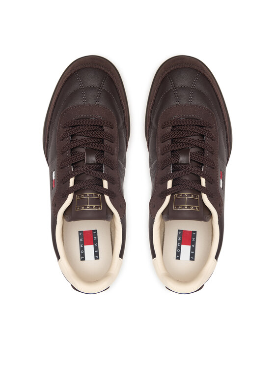 Tommy Jeans Tommy Jeans Superge Tj Low Leather Runner EN0EN03084 Rjava