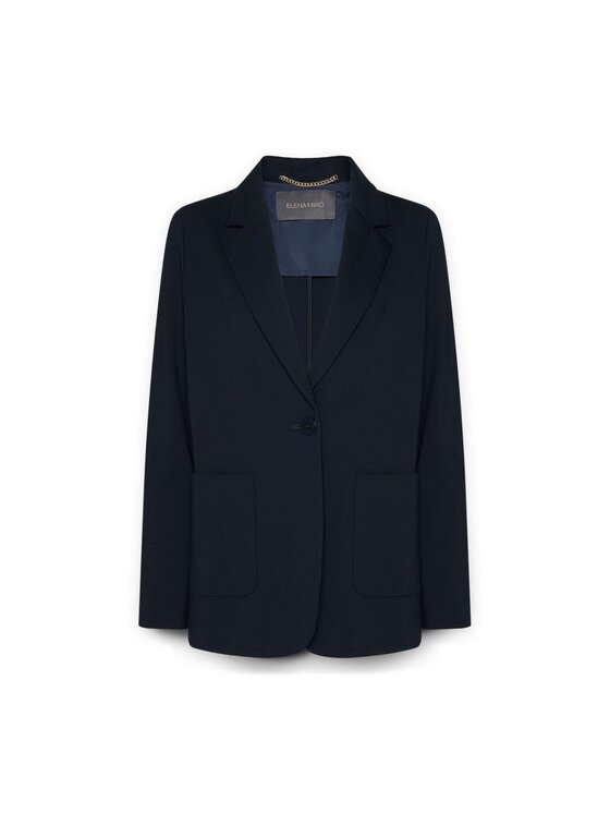 Elena Mirò Elena Mirò Giacca di transizione R053P000089N054 Blu Slim Fit