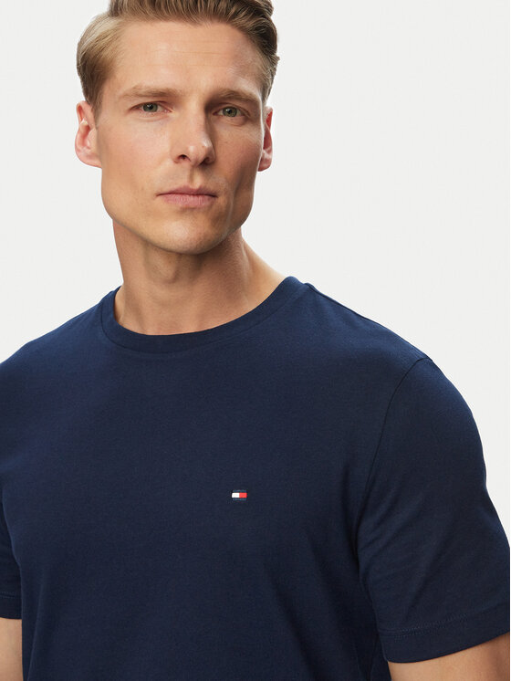 Tommy Hilfiger Tommy Hilfiger T-Shirt Ess Seasonal MW0MW39995 Tmavomodrá Regular Fit