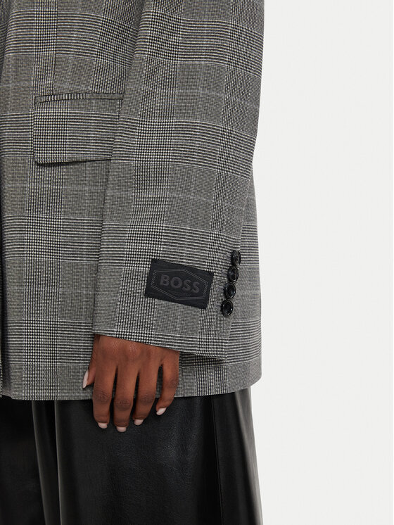 BOSS Boss Sakko Juseka 50523277 Grau Relaxed Fit