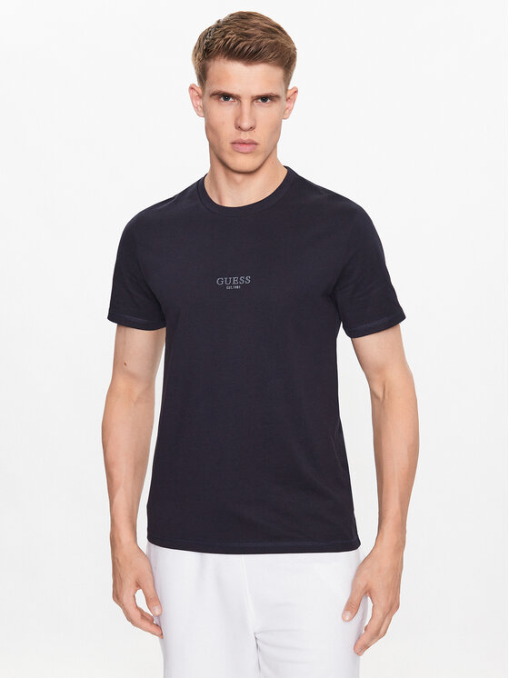 Guess Guess Футболка M2YI72 I3Z14 Cиній Slim Fit