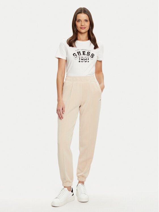 Guess Guess Jogginghose V5RB11 KCAY2 Beige Regular Fit