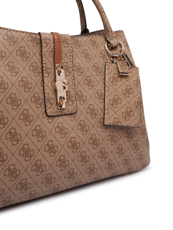 Guess Guess Τσάντα Yvonne Logo HWSG23 78220 Ανοιχτό καφέ