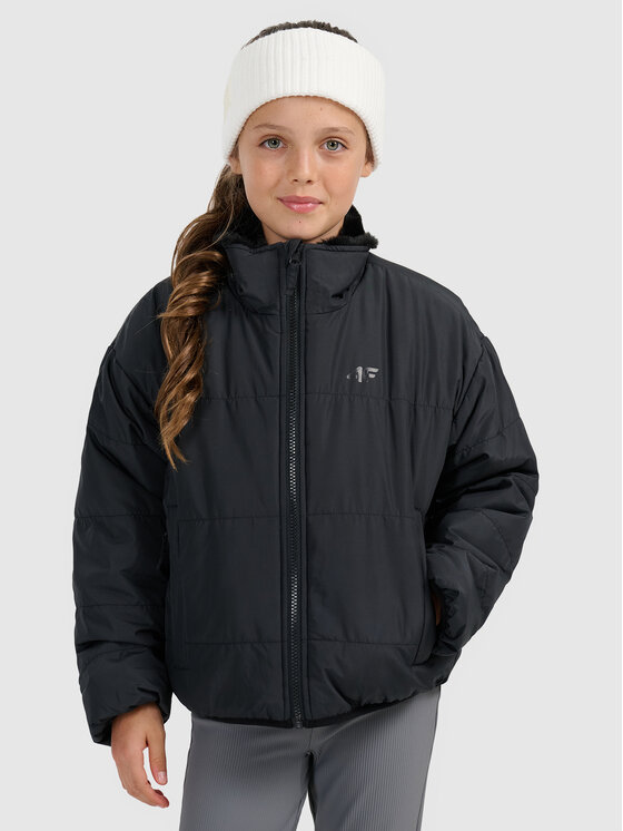 4F 4F Kurtka puchowa OUTERWEAR Czarny Regular Fit