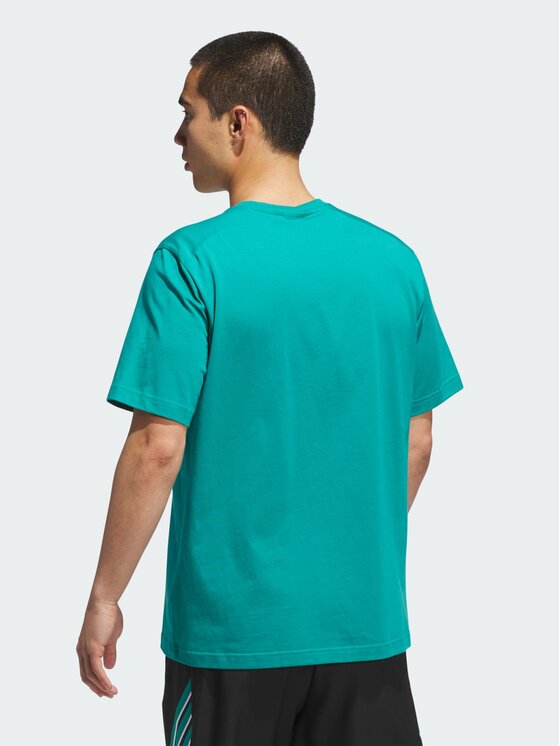 adidas adidas Koszulka techniczna 151229 Zielony Loose Fit