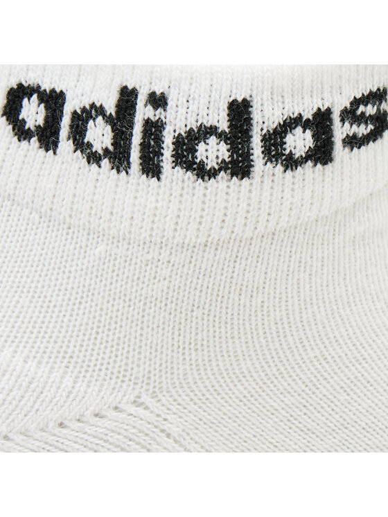 adidas adidas Skarpety Niskie Unisex Linear Ankle Socks Cushioned Socks 3 Pairs HT3457 Biały