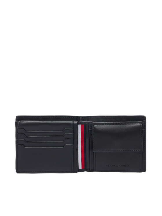 Tommy Hilfiger Tommy Hilfiger Peňaženka Th Soho Cc Flap And Coin AM0AM14503 Čierna