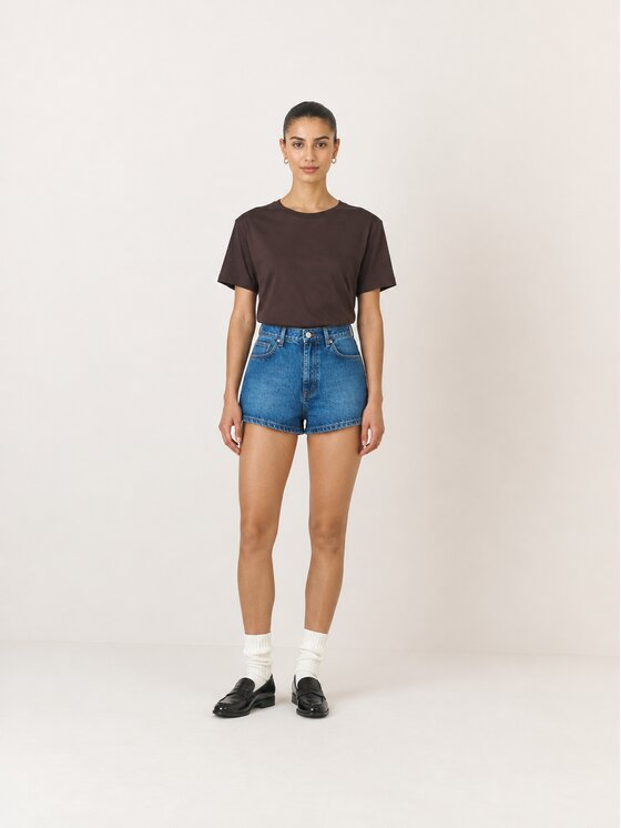 La Mania La Mania T-Shirt VALE Brązowy Basic Fit