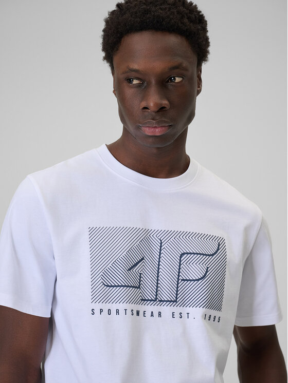 4F 4F T-Shirt COMMERCIAL 12 Biały Regular Fit