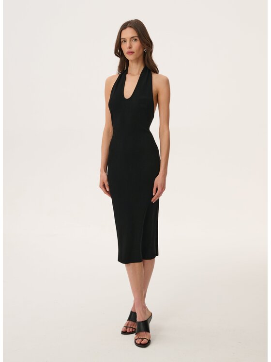 LEBRAND LEBRAND Sukienka letnia Amalfi Czarny Regular Fit