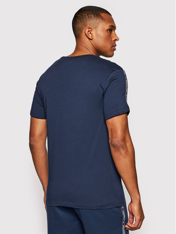 Tommy Hilfiger Tommy Hilfiger T-Shirt UM0UM00562 Granatowy Regular Fit