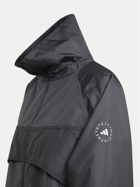 adidas by Stella McCartney adidas by Stella McCartney Kurtka anorak Stella McCartney True Nature JG1066 Czarny Oversize