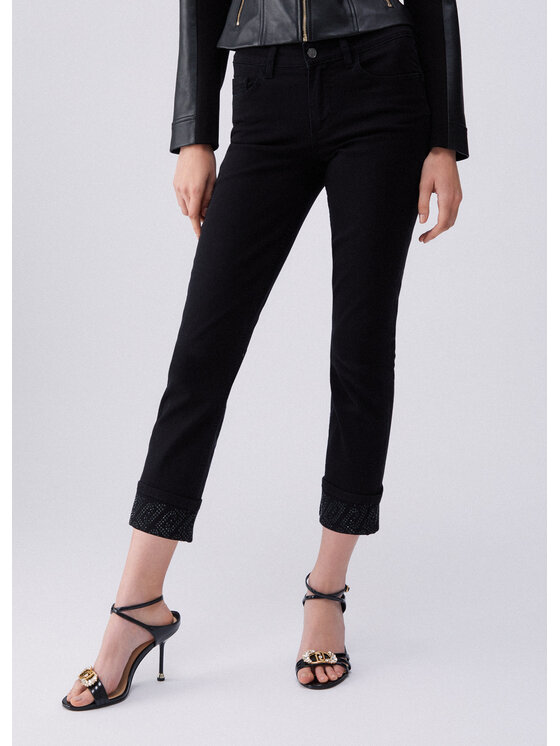Liu Jo Liu Jo Spodnie materiałowe UA6006T259422222 Czarny Slim Fit