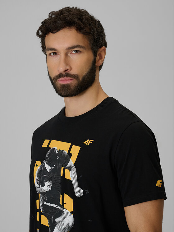4F 4F T-Shirt casual Czarny Regular Fit