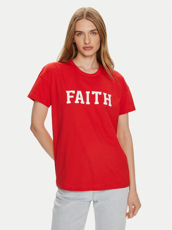 Kaffe Tricou Karagil 10506795 Roșu Loose Fit