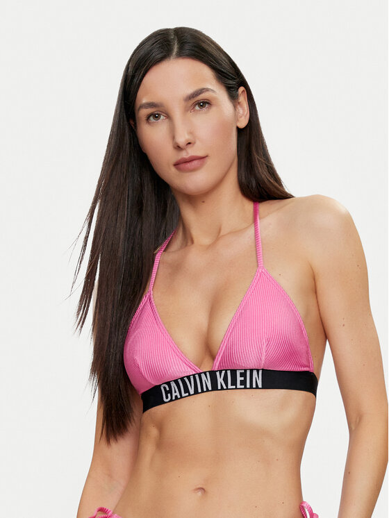 Calvin Klein Swimwear Bikini augšdaļa KW0KW02387 Rozā