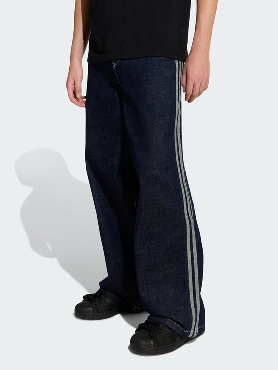 adidas adidas Jeansy 159463 Granatowy Loose Fit